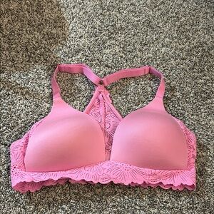 Aerie | Pink Lace Racerback Bra
